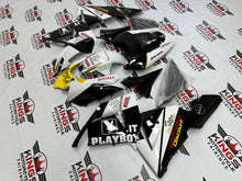 Kawasaki Ninja ZX10R Fairings (2004-2005) Playboy Black, White, Yellow at KingsMotorcycleFairings.com