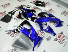 Kawasaki Ninja ZX10R Fairings (2008-2010) Blue, White, Black from KingsMotorcycleFairings.com