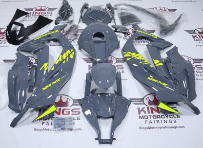 Kawasaki Ninja ZX10R Fairings (2011-2015) Gray, Yellow from KingsMotorcycleFairings.com