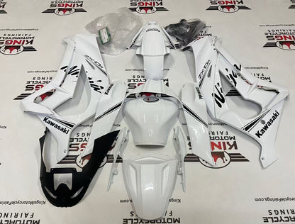 Kawasaki Ninja ZX10R Fairings (2011-2015) White, Black KRT at KingsMotorcycleFairings.com