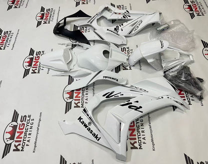 Kawasaki Ninja ZX10R Fairings (2011-2015) White, Black KRT from KingsMotorcycleFairings.com