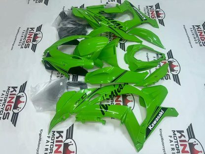 Kawasaki Ninja ZX10R Fairings (2016-2020) Gloss Green, Black, White from KingsMotorcycleFairings.com