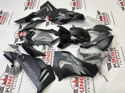 Kawasaki Ninja ZX10R Fairings (2016-2020) Matte Black, Gray from KingsMotorcycleFairings.com