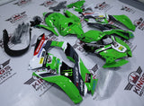 Kawasaki Ninja ZX10R Fairings (2021-2025) Green, Black, Monster from KingsMotorcycleFairings.com