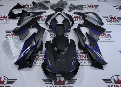 Kawasaki Ninja ZX10R Fairings (2021-2025) Matte Black, Gray, Blue, White at KingsMotorcycleFairings.com