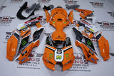 Kawasaki Ninja ZX10R Fairings (2021-2025) Orange, Black, Monster at KingsMotorcycleFairings.com