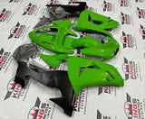 Kawasaki Ninja ZX-10R Fairings (2006-2007) Green, Black at KingsMotorcycleFairings.com