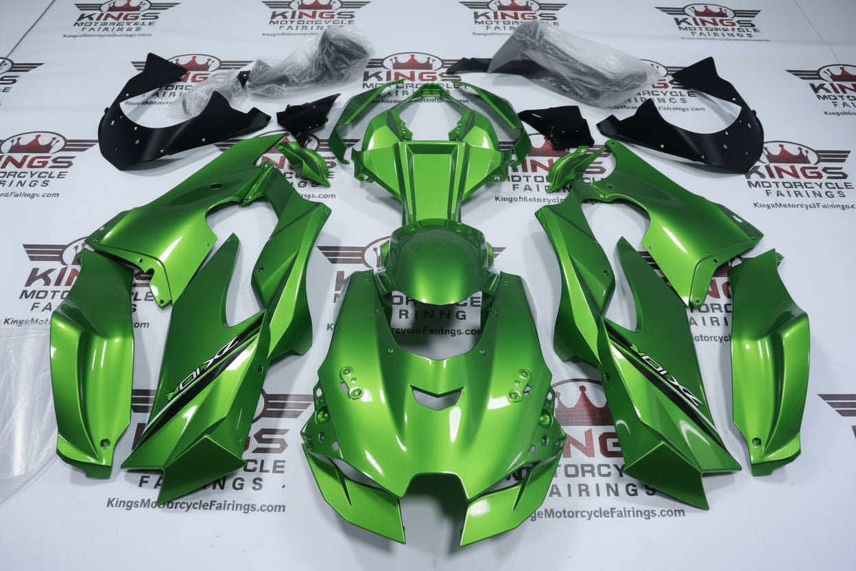 Kawasaki Ninja ZX10RR Fairings (2021-2025) Green at KingsMotorcycleFairings.com
