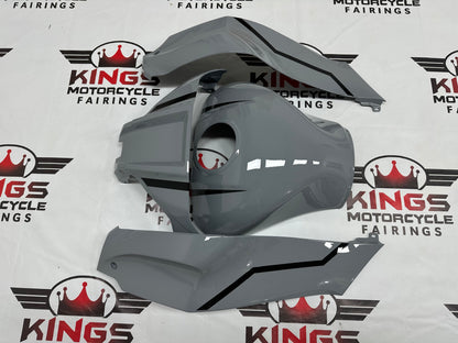 Kawasaki Ninja ZX10R Tank Cover Fairing (2021-2025) Nardo Gray, Black, White at KingsMotorcycleFairings.com