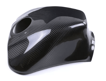 Kawasaki Ninja ZX10R Tank Cover (2021-2025) Faux Carbon Fiber at KingsMotorcycleFairings.com