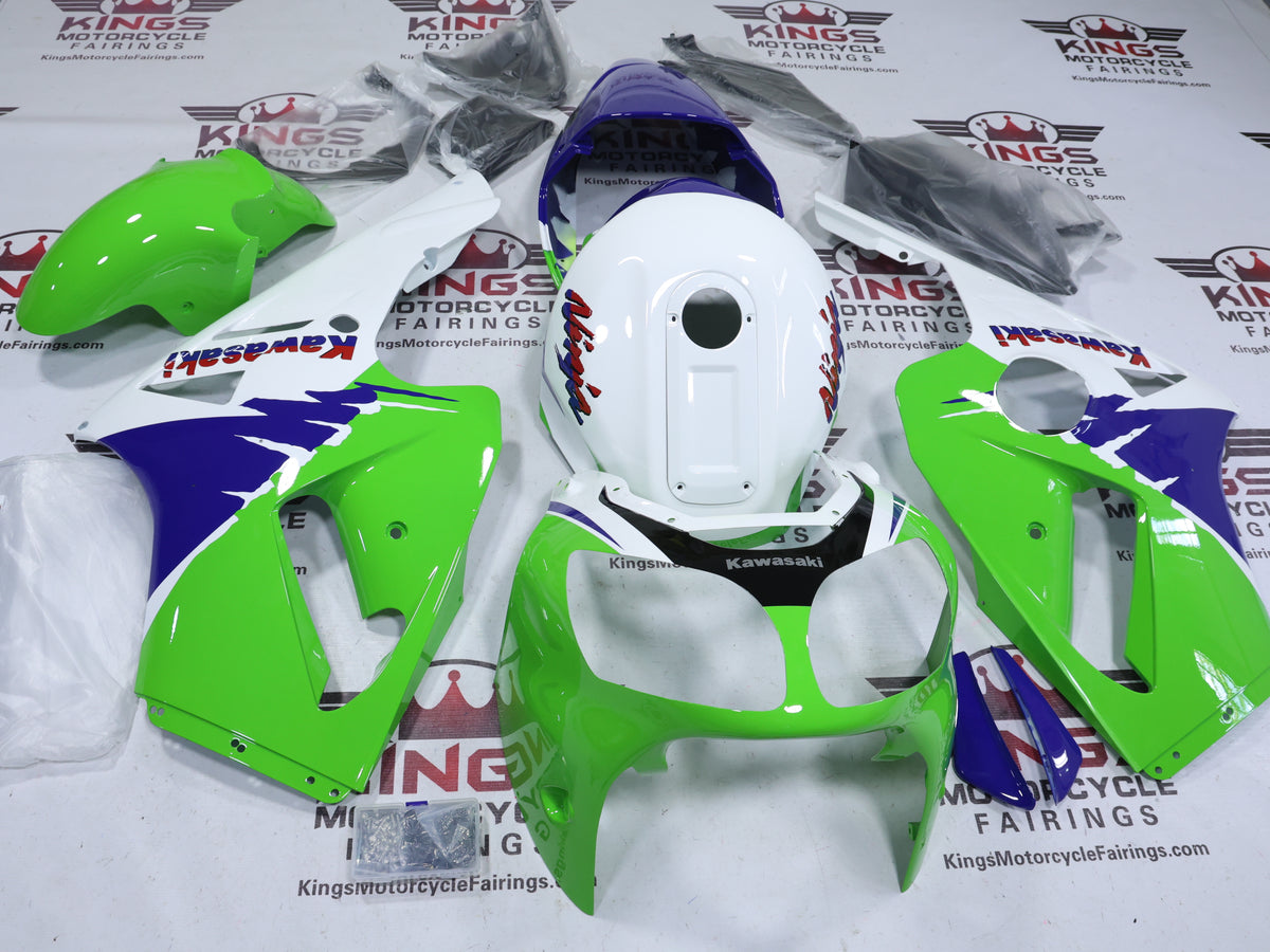 Kawasaki Ninja ZX12R Fairings (2000-2001) Green, White, Blue, Red at KingsMotorcycleFairings.com