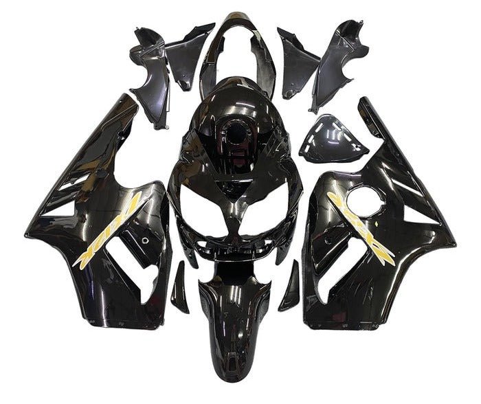 Kawasaki ZX12R Fairings (2002-2006) Black, Gold at KingsMotorcycleFairings.com