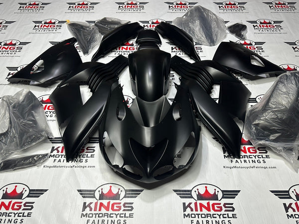Kawasaki Ninja ZX14R Fairing Kit (2006-2011) All Matte Black at KingsMotorcycleFairings.com