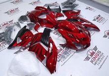 Kawasaki Ninja ZX14R Fairing Set (2006-2011) Red Candy, Black Flames at KingsMotorcycleFairings.com
