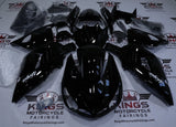 Kawasaki Ninja ZX14R Fairings (2006-2011) All Black Gloss at KingsMotorcycleFairings.com