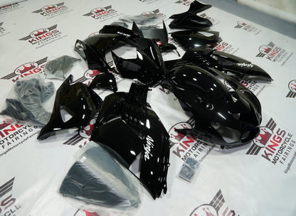 Kawasaki Ninja ZX14R Fairings (2006-2011) Black Gloss from KingsMotorcycleFairings.com