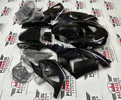Kawasaki Ninja ZX14R Fairings (2006-2011) Black, Dark Purple, Silver from KingsMotorcycleFairings.com