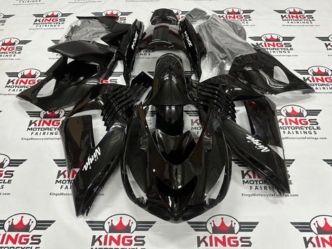Kawasaki Ninja ZX14R Fairings (2006-2011) Black at KingsMotorcycleFairings.com