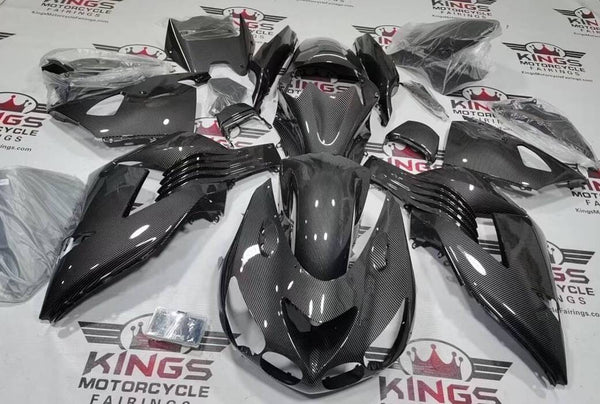 Kawasaki Ninja ZX14R Fairings (2006-2011) Carbon Fiber Style at KingsMotorcycleFairings.com