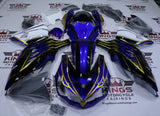 Kawasaki Ninja ZX14R Fairings (2012-2024) Blue, Black, Gold, White at KingsMotorcycleFairings.com