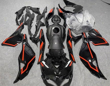 Kawasaki Ninja ZX25R Fairings (2019-2025) Faux Carbon Fiber, Black, Red at KingsMotorcycleFairings.com