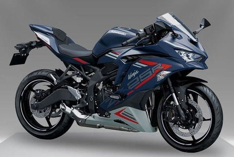 Kawasaki Ninja ZX25R Fairings (2019-2025) Matte Blue, Gray, Red at KingsMotorcycleFairings.com