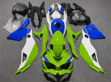 Kawasaki Ninja ZX4R Fairings (2019-2025) Green, White, Blue at KingsMotorcycleFairings.com