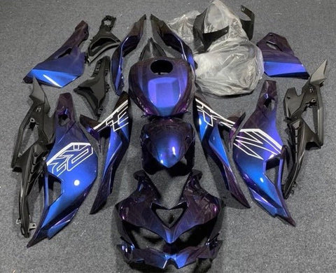 Kawasaki Ninja ZX4R Fairings (2019-2025) Purple, Blue Gradient at KingsMotorcycleFairings.com