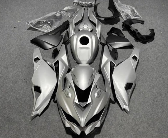 Kawasaki Ninja ZX4RR Fairings (2019-2025) Matte Silver at KingsMotorcycleFairings.com
