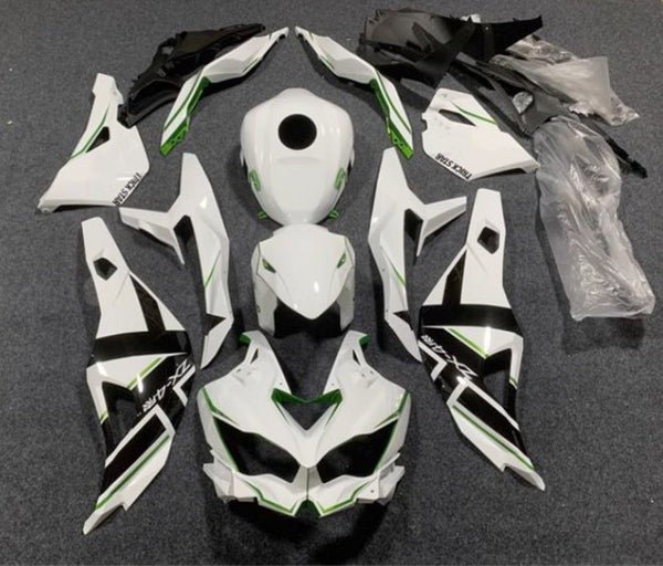 Kawasaki Ninja ZX4RR Fairings (2019-2025) White, Black, Green at KingsMotorcycleFairings.com