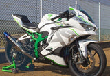Kawasaki Ninja ZX4RR Fairings (2019-2025) White, Silver, Green at KingsMotorcycleFairings.com