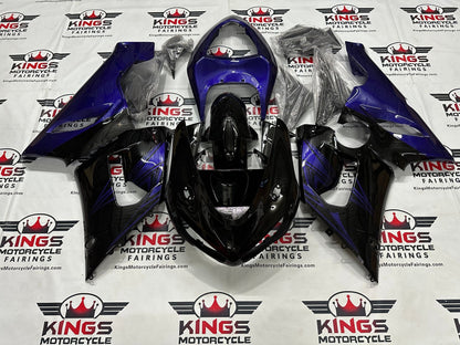 Kawasaki Ninja ZX6R 636 Fairings (2005-2006) Black, Purple at KingsMotorcycleFairings.com