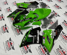 Kawasaki Ninja ZX6R 636 Fairings (2005-2006) Green, Black, Monster Elf from KingsMotorcycleFairings.comJPG