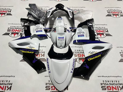 Kawasaki Ninja ZX6R 636 Fairings (2005-2006) Playboy White, Black, Purple from KingsMotorcycleFairings.com