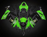 Kawasaki Ninja ZX6R 636 Fairings (2007-2008) Green, Black, Monster, Elf at KingsMotorcycleFairings.com