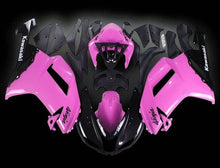Kawasaki Ninja ZX6R 636 Fairings (2007-2008) Light Pink, Black at KingsMotorcycleFairings.com