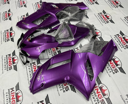 Kawasaki Ninja ZX6R 636 Fairings (2007-2008) Purple, Chrome by KingsMotorcycleFairings.com