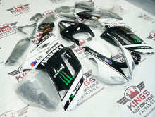 Kawasaki Ninja ZX6R 636 Fairings (2007-2008) White, Black, Green Monster Energy at KingsMotorcycleFairings.com