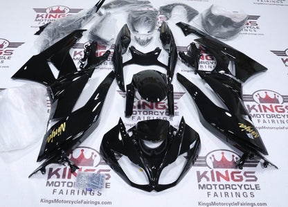 Kawasaki Ninja ZX6R 636 Fairings (2009-2012) Black, Gold at KingsMotorcycleFairings.com