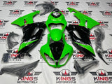 Kawasaki Ninja ZX6R 636 Fairings (2009-2012) Green, Black, White at KingsMotorcycleFairings.com