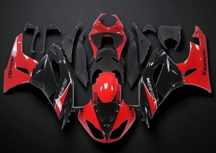 Kawasaki Ninja ZX6R 636 Fairings (2009-2012) Red, Black, White at KingsMotorcycleFairings.com