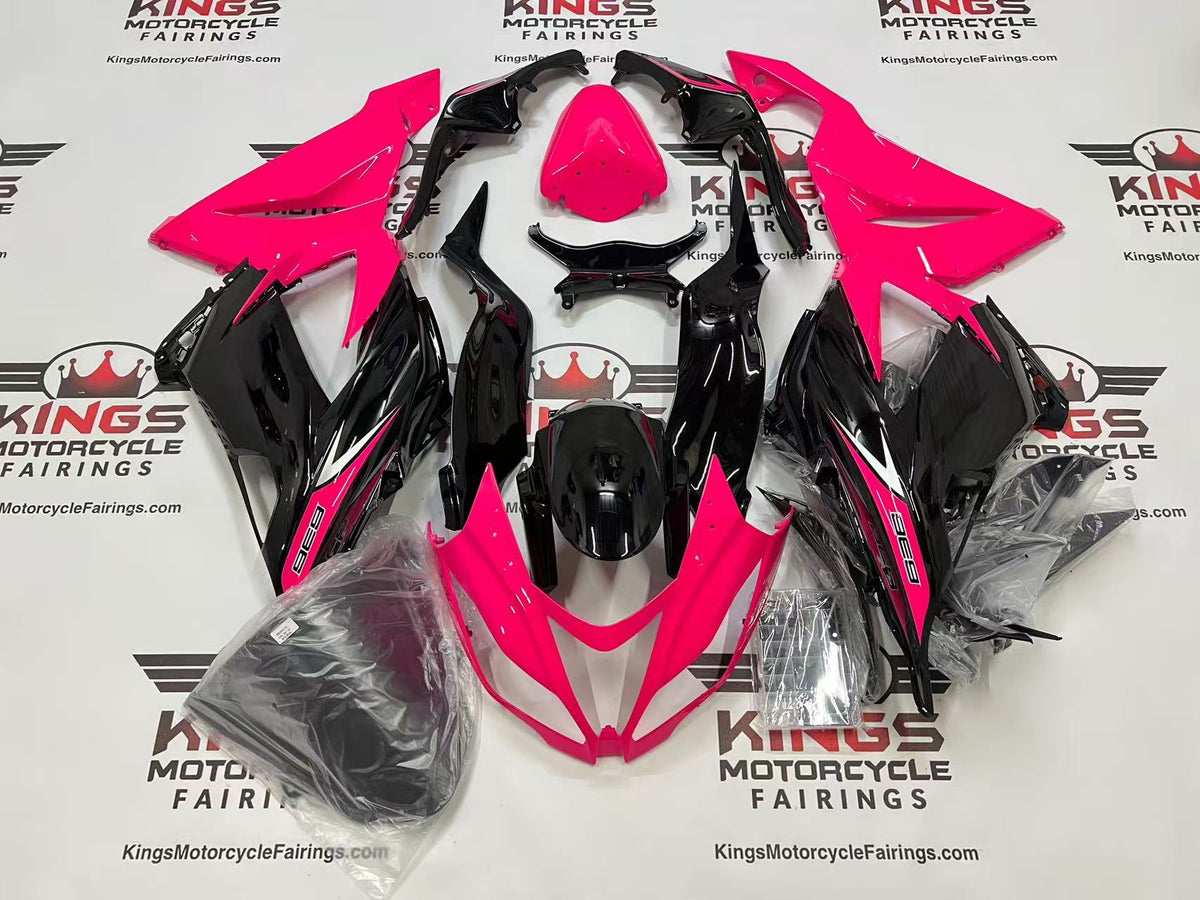 Kawasaki Ninja ZX6R 636 Fairings (2013-2018) Pink, Black at KingsMotorcycleFairings.com