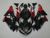 Kawasaki Ninja ZX6R 636 Fairings (2019-2023) Black, Red Gradient at KingsMotorcycleFairings.com