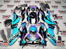 Kawasaki Ninja ZX6R 636 Fairings (2019-2023) Chameleon Chrome Blue, Pink at KingsMotorcycleFairings.com