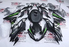 Kawasaki Ninja ZX6R 636 Fairings (2019-2023) Matte Black, White, Green Elf at KingsMotorcycleFairings.com