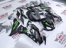 Kawasaki Ninja ZX6R 636 Fairings (2019-2023) Matte Black, White, Green Elf from KingsMotorcycleFairings.com