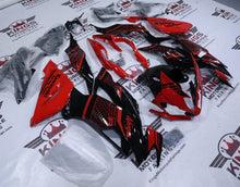 Kawasaki Ninja ZX6R 636 Fairings (2019-2023) Red, Black Honeycomb at KingsMotorcycleFairings.com