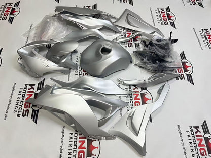 Kawasaki Ninja ZX6R 636 Fairings (2024-2025) All Satin Silver at KingsMotorcycleFairings.com