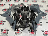 Kawasaki Ninja ZX6R 636 (2019-2023) Gray, Faux Carbon Fiber, Black at KingsMotorcycleFairings.com