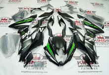 Kawasaki Ninja ZX6R 636 (2019-2023) Matte Black, Green, White Elf at KingsMotorcycleFairings.com